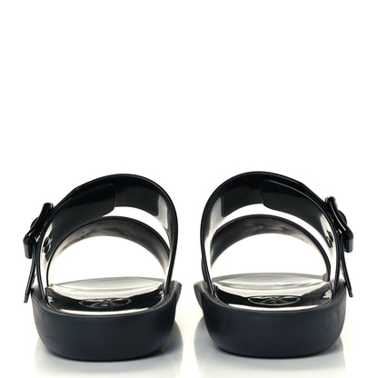 Louis Vuitton Monogram Sunbath Flat Mule Sandals 36 Black 6 of 11