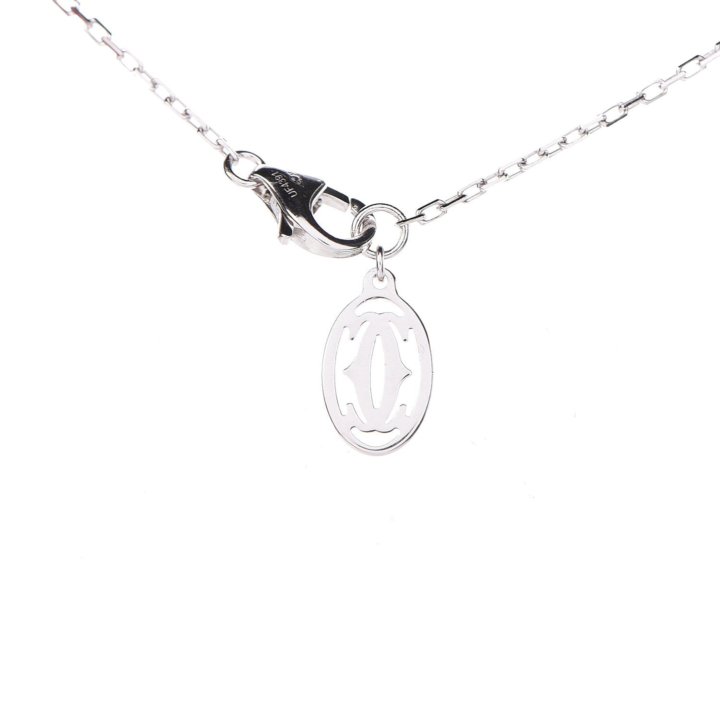 18K White Gold Diamond LM D'Amour Pendant Necklace