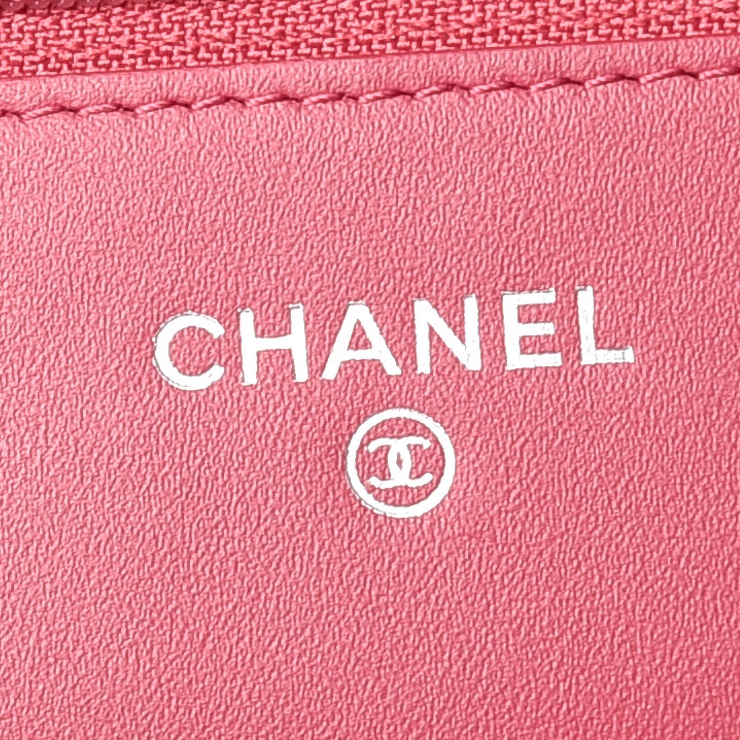 Chanel Patent Quilted Brilliant Wallet On Chain WOC Dark Pink 8 of 10