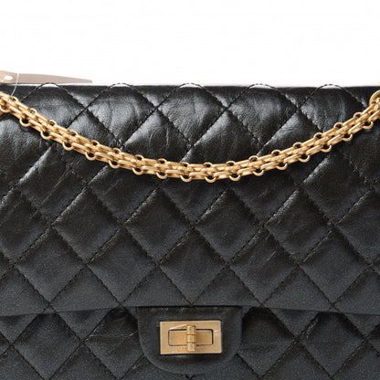 Chanel Glittered Aged Calfskin Quilted 2.55 Reissue 226 Flap Black 10 of 11