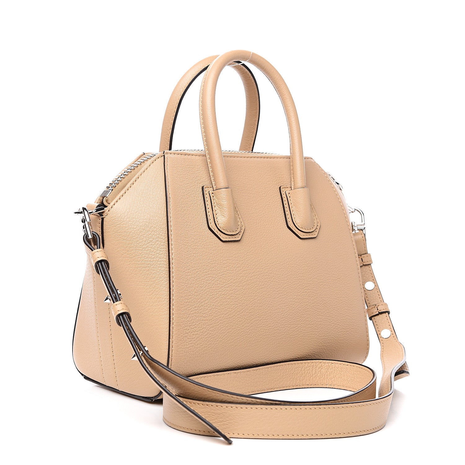 Givenchy Sugar Goatskin Mini Antigona Beige Camel 2 of 10