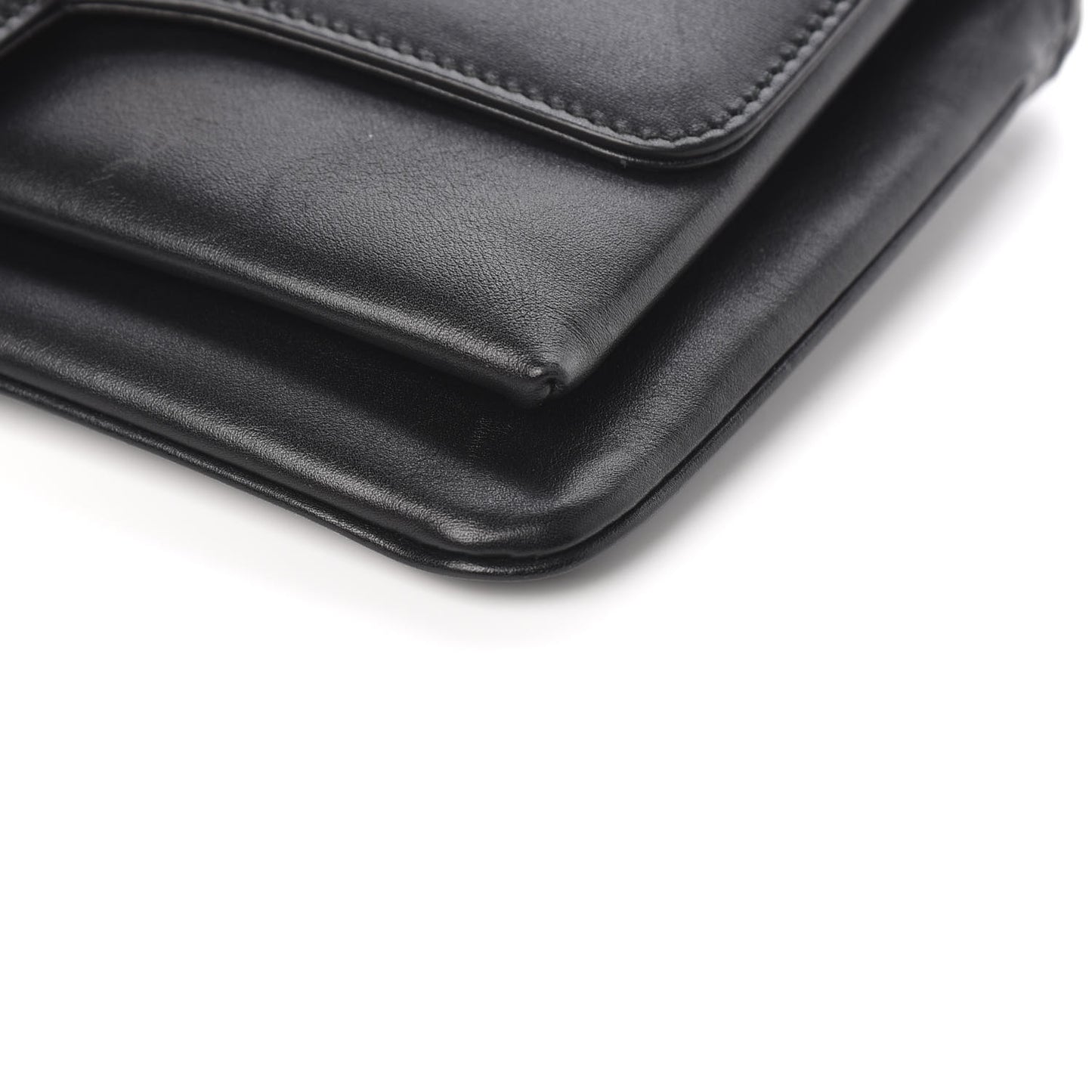 Vitello Palmellato Lux Small Arli Flap Shoulder Bag Black