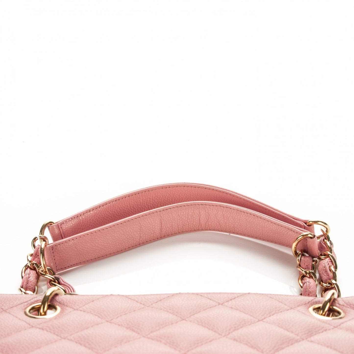 Caviar Quilted Petit Shopping Tote PST Pink
