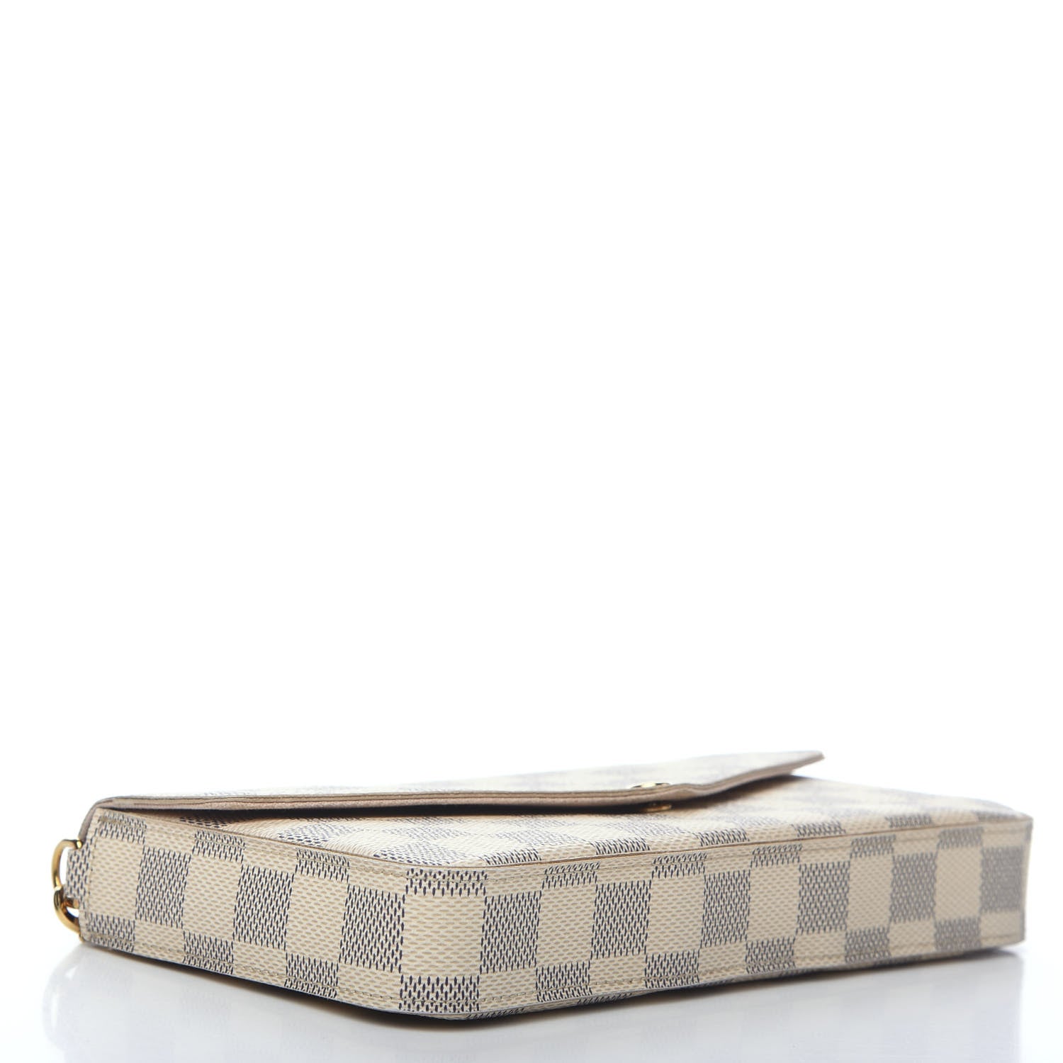 Louis Vuitton Damier Azur Pochette Felicie Chain Wallet Rose Ballerine 4 of 15