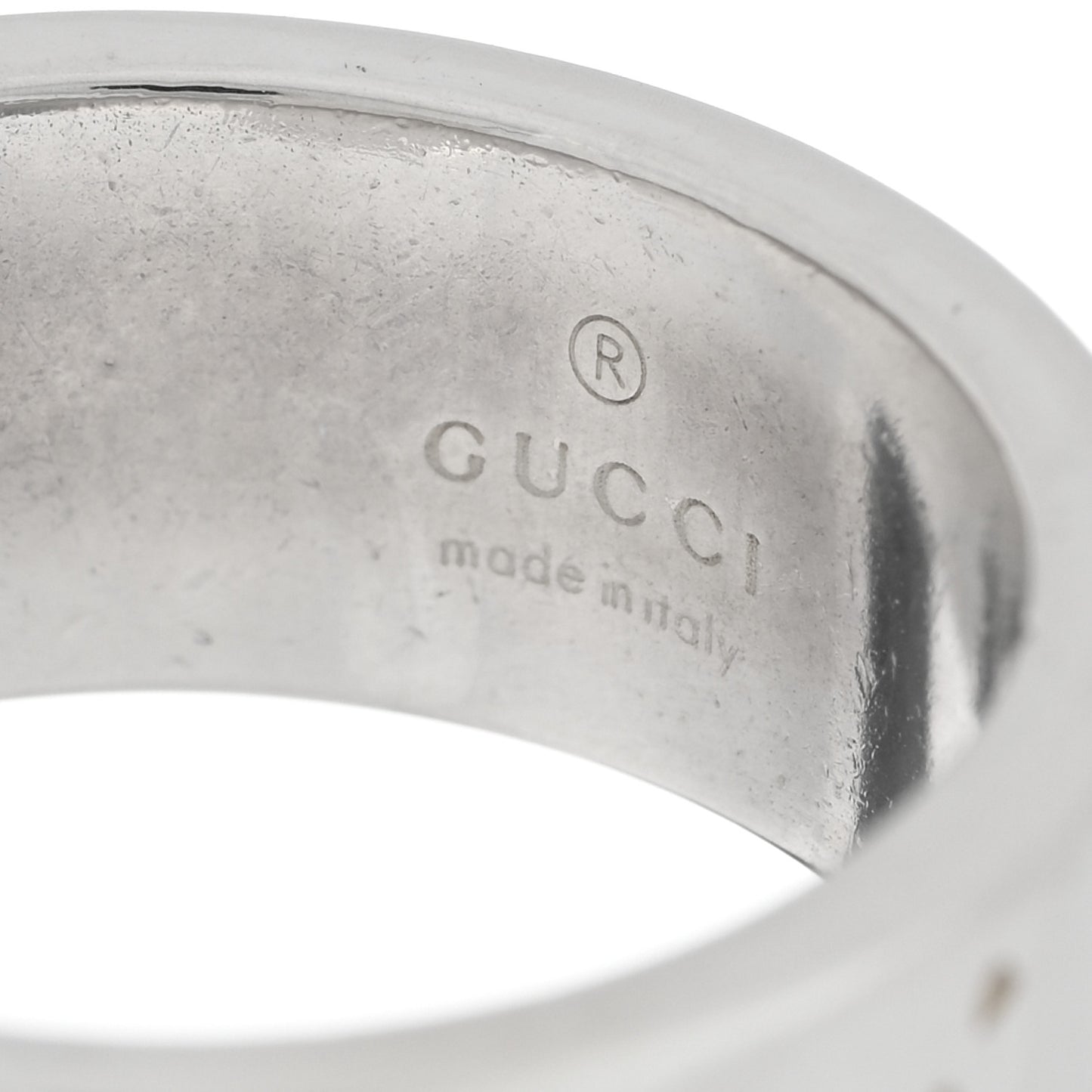 Sterling Silver Enamel GucciGhost Pineapple Ring 60 9.25