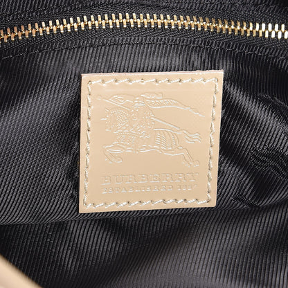 Burberry Nylon Quilted Patent Brook Hobo Beige 6 of 8