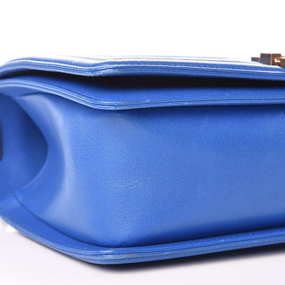 Chanel Lambskin Quilted Medium Boy Flap Blue 8 of 9