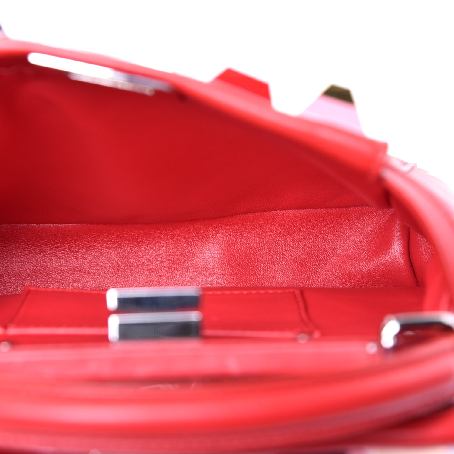 Fendi Nappa Studded Mini Peekaboo Iconic Satchel Fiamma Multicolor 5 of 10
