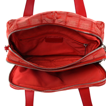 Chanel Nylon Small Travel Tote Red 5 of 9