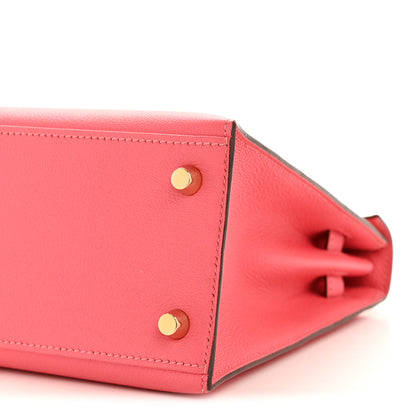 Hermes Chevre Chandra Kelly Sellier 25 Rose Azalee 9 of 14