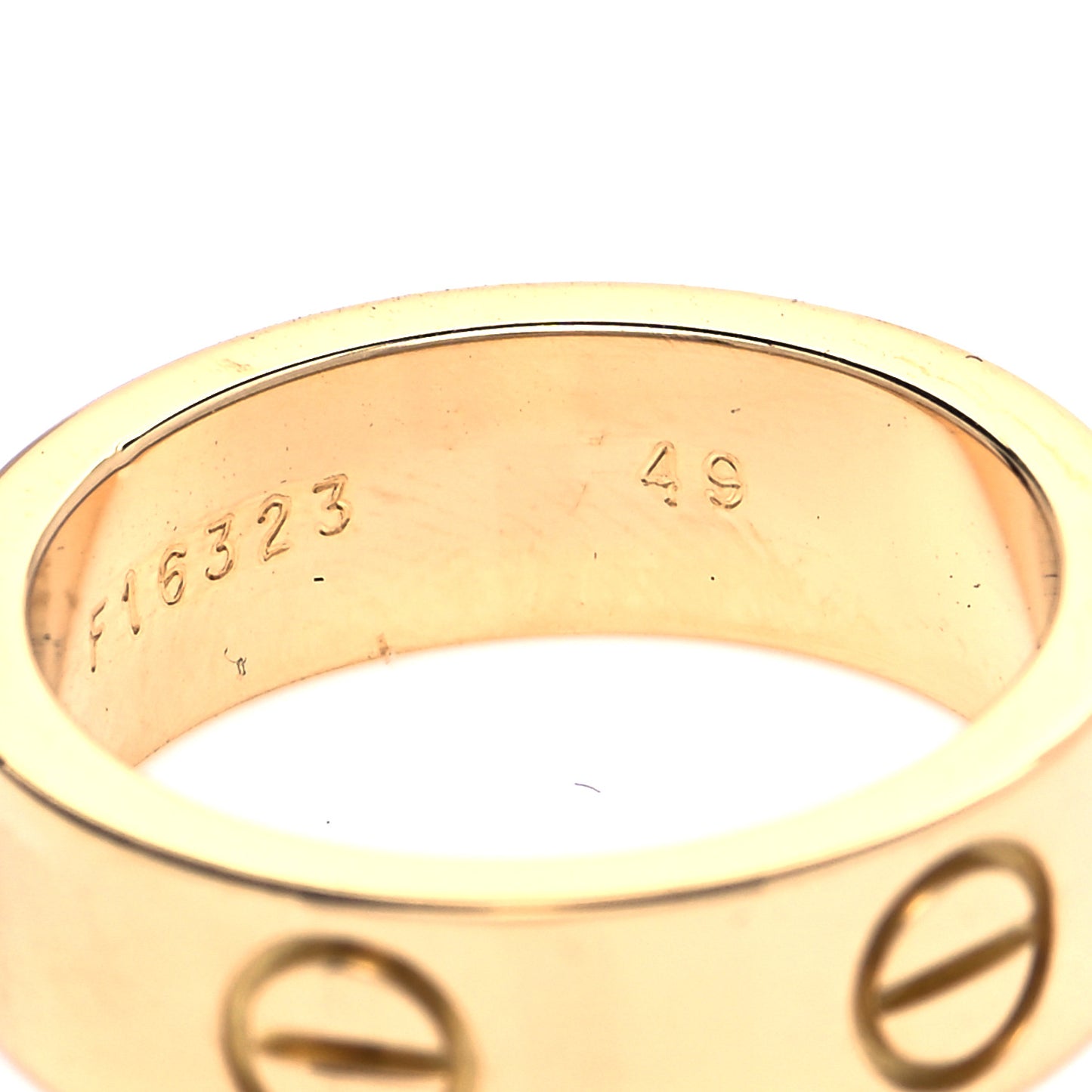 18K Yellow Gold 5.5mm LOVE Ring 49 4.75