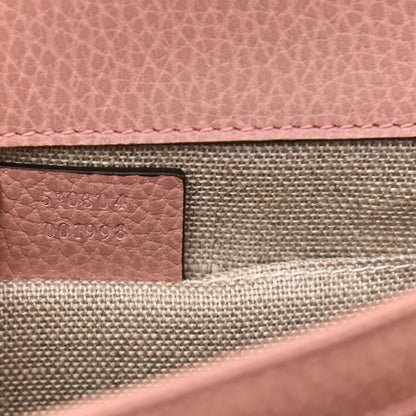 Gucci Dollar Calfskin Small Interlocking G Shoulder Bag Soft Pink 7 of 9