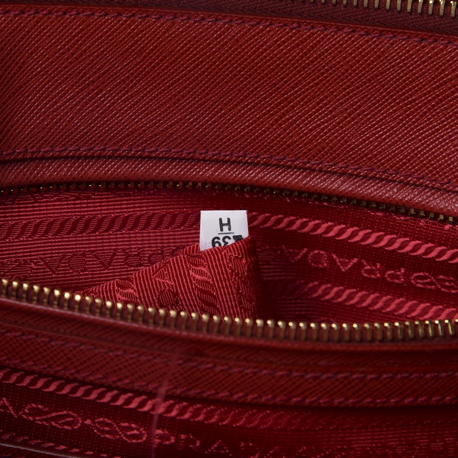 Prada Saffiano Medium Galleria Double Zip Tote Fuoco 9 of 13