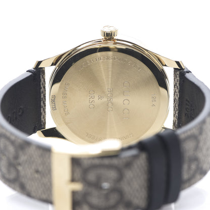 Gucci Stainless Steel Canvas 38mm G-Timeless GG Supreme Bosco Quartz Watch Brown 4 of 7