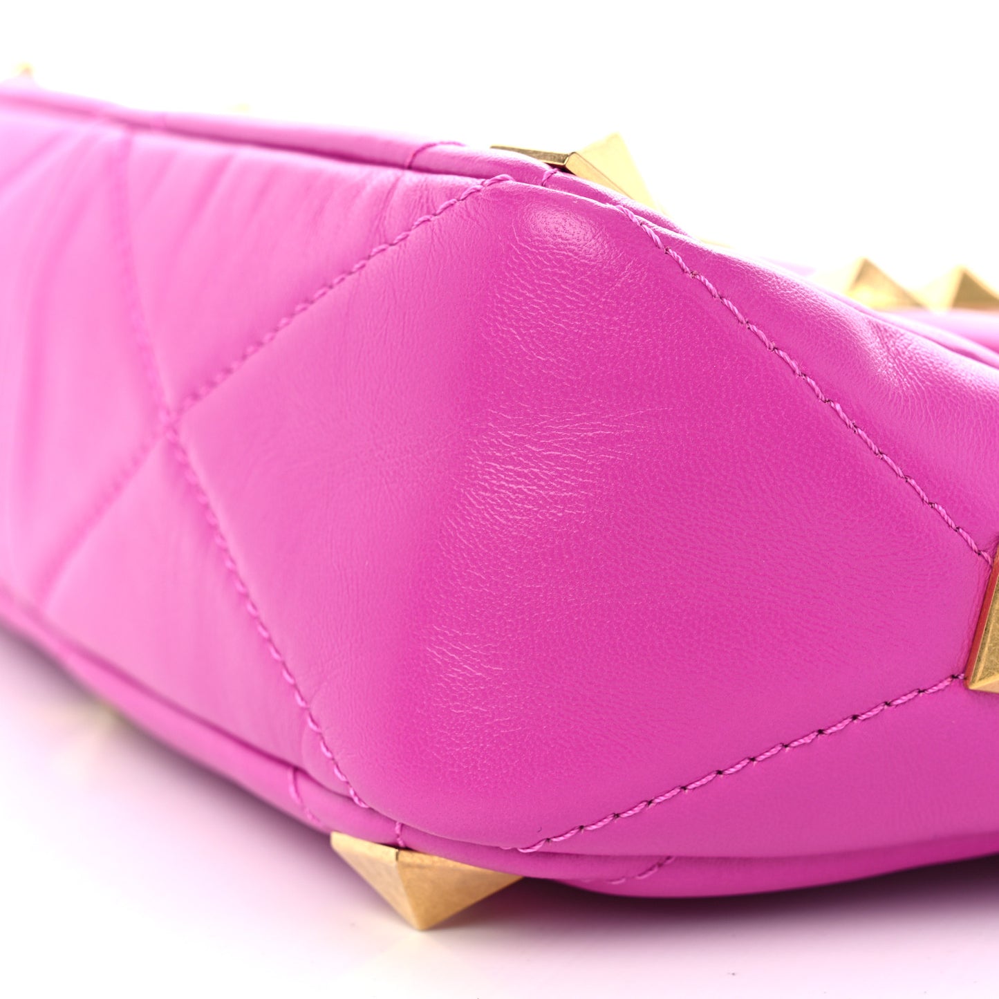Nappa Large Roman Stud Shoulder Bag Radiant Orchid