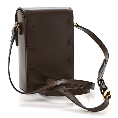 Gucci Boarded Plutone Calfskin Mini Horsebit 1955 Crossbody Bag New Acero 3 of 10