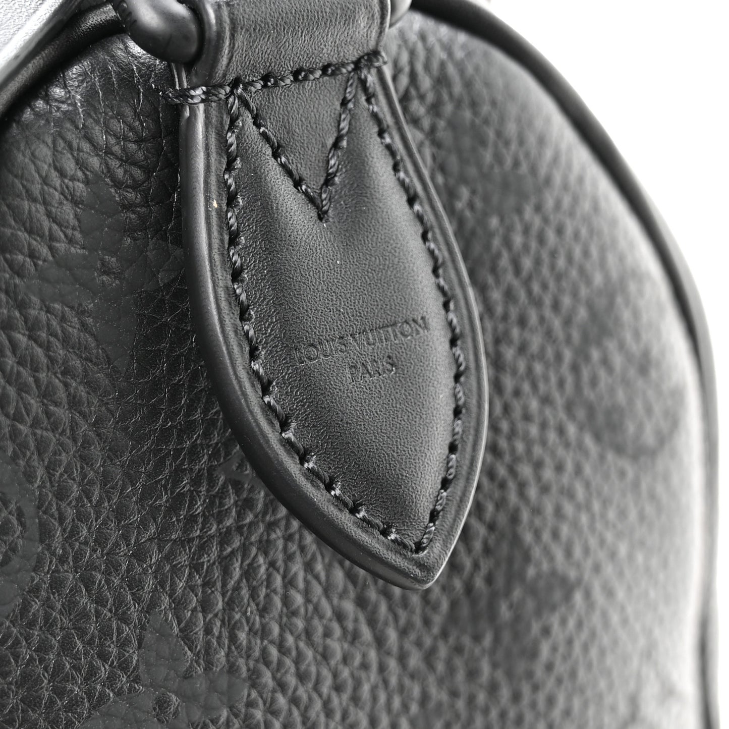 Calfskin Monogram Speedy P9 Bandouliere 20 Ultra Black