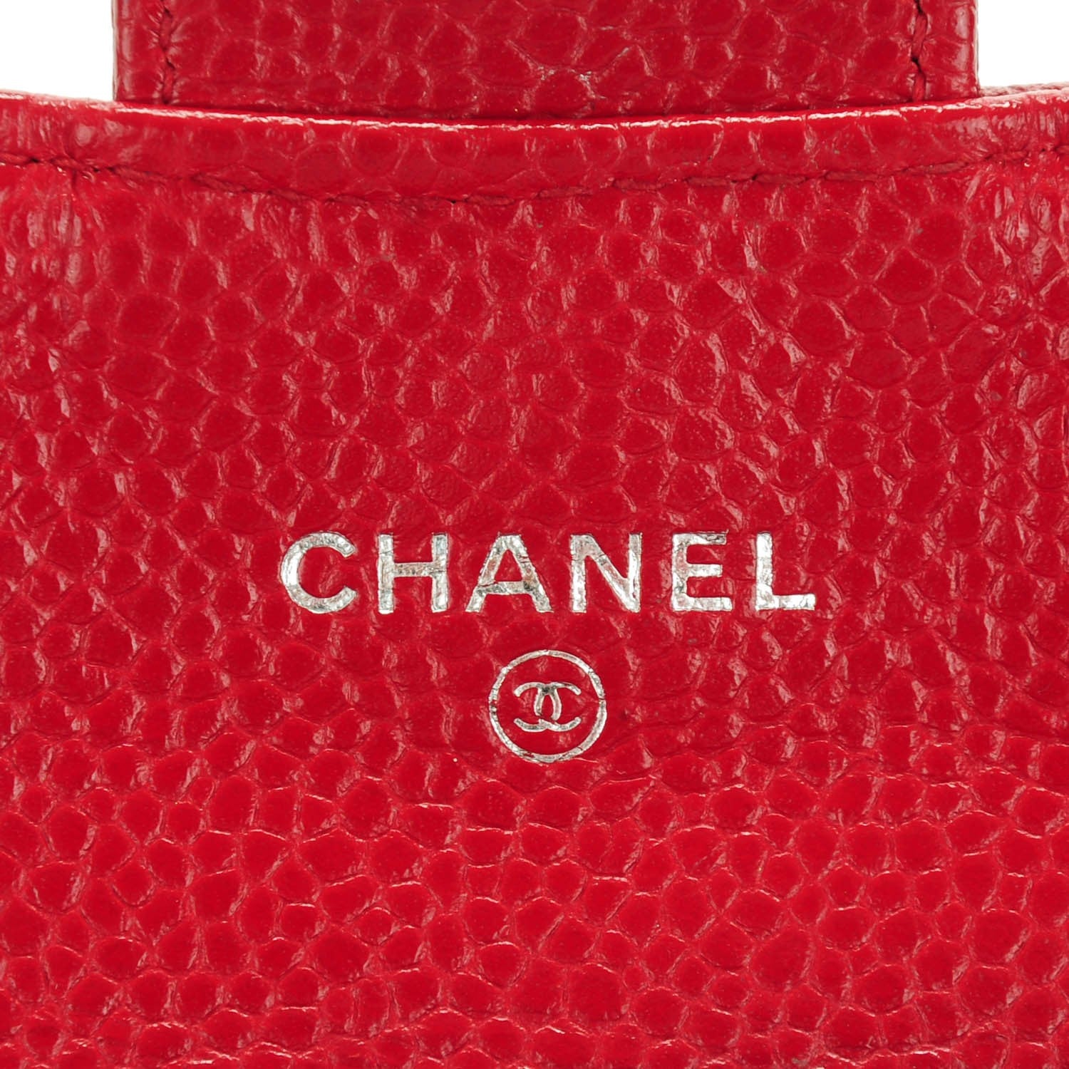 Chanel Caviar Quilted Coin Purse Red 6 of 8