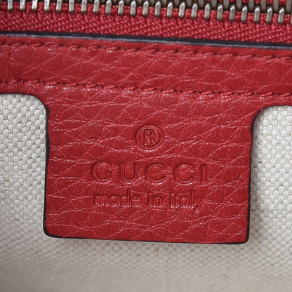 Gucci Cellarius Calfskin Feline GG Marmont Flap Shoulder Bag Vulcanic Red 8 of 14