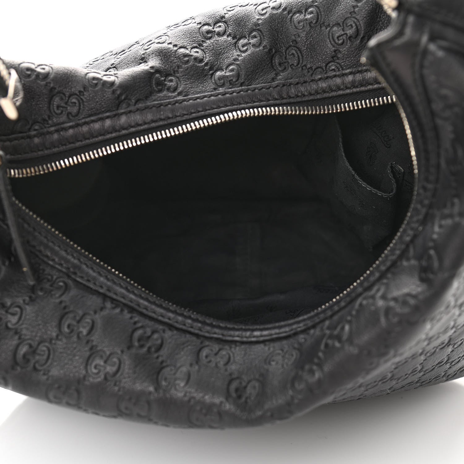 Gucci Guccissima Large GG Twins Hobo Black 5 of 11