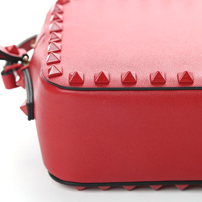 Valentino Garavani Calfskin Monochrome Rockstud Camera Crossbody Bag Rosso Valentino 11 of 11