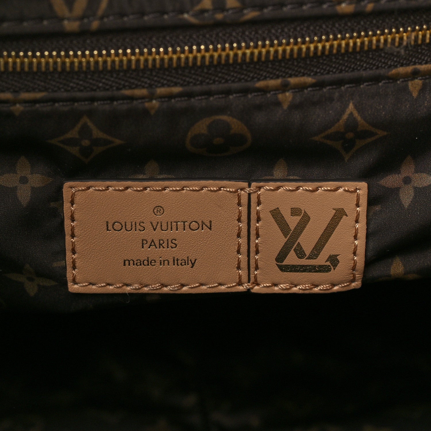 Louis Vuitton Nylon Monogram Giant Onthego GM Beige 6 of 10