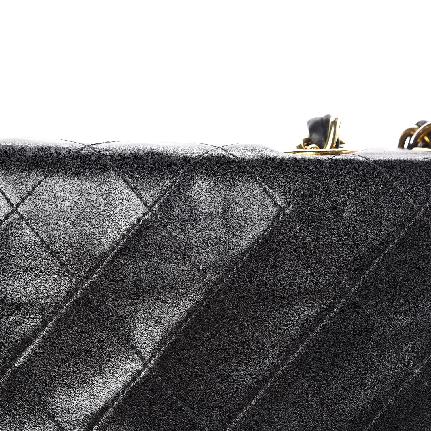 Chanel Lambskin Quilted XL Jumbo Single Flap Black 18 of 20