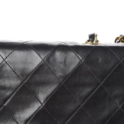Chanel Lambskin Quilted XL Jumbo Single Flap Black 18 of 20