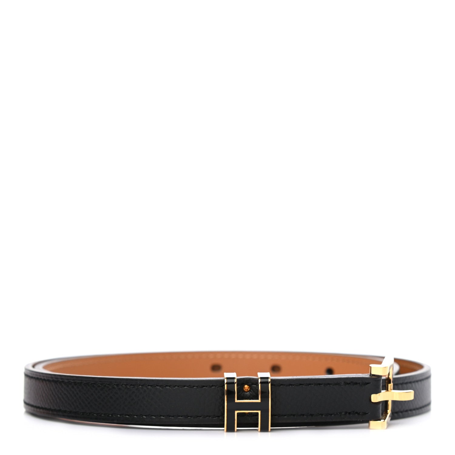 Hermes Epsom 15mm Pop H Belt 75 Black 1 of 5