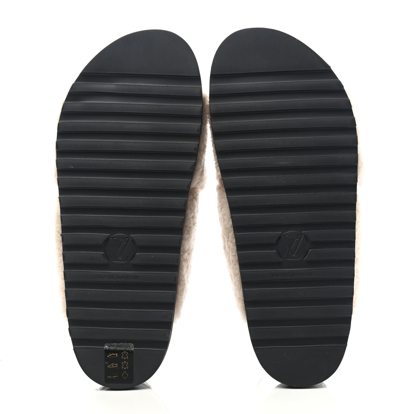 Shearling Paseo Sandals 39 Black