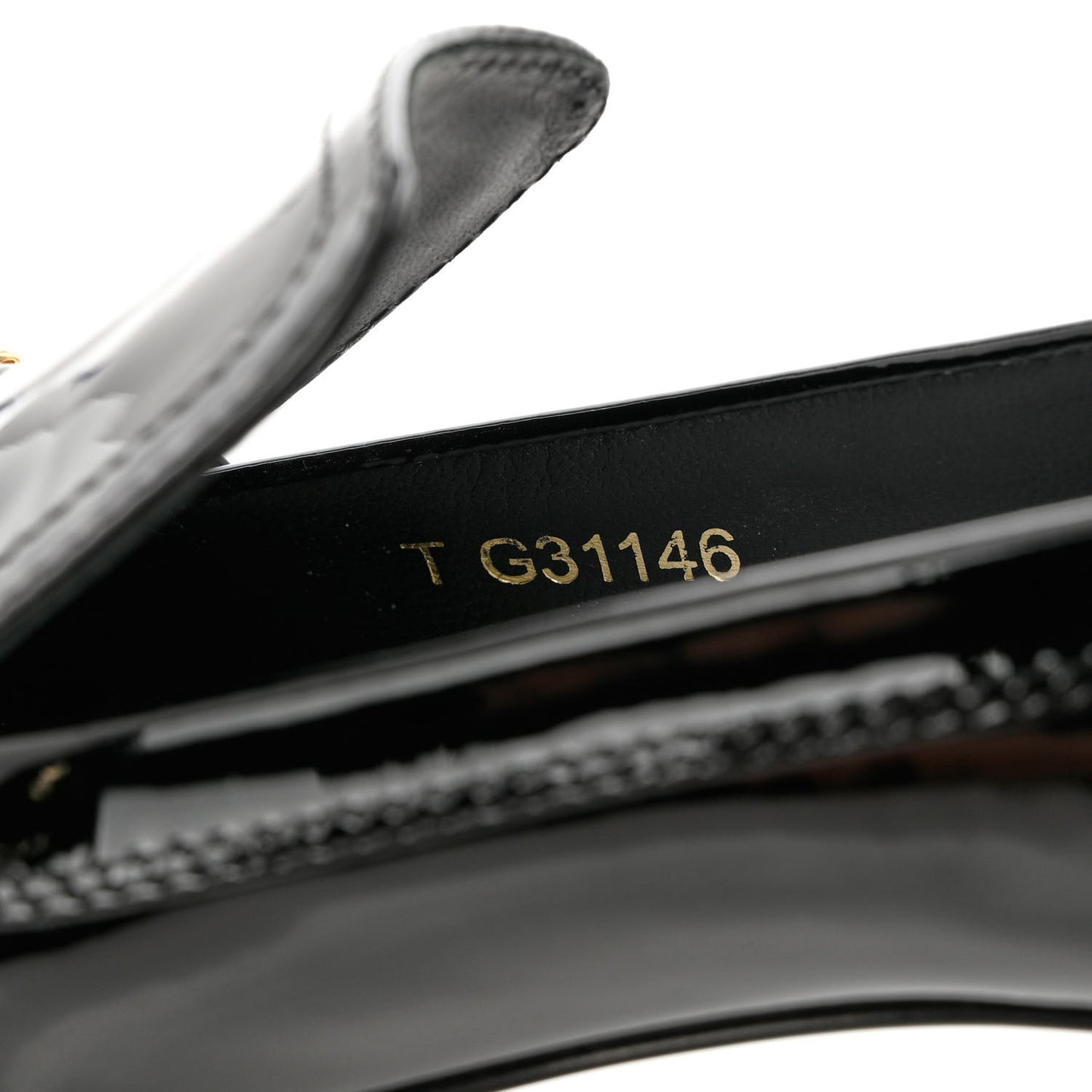 Patent Chain Loafers 39.5 Black