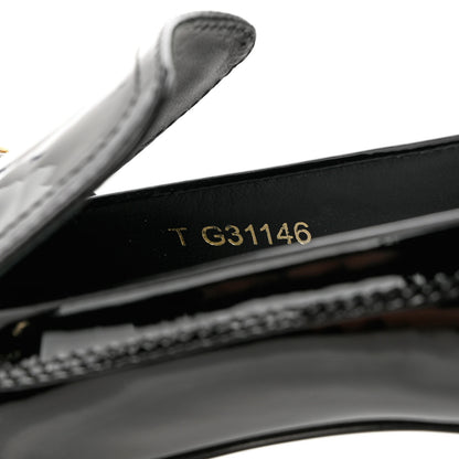 Chanel Patent Chain Loafers 39.5 Black 7 of 10