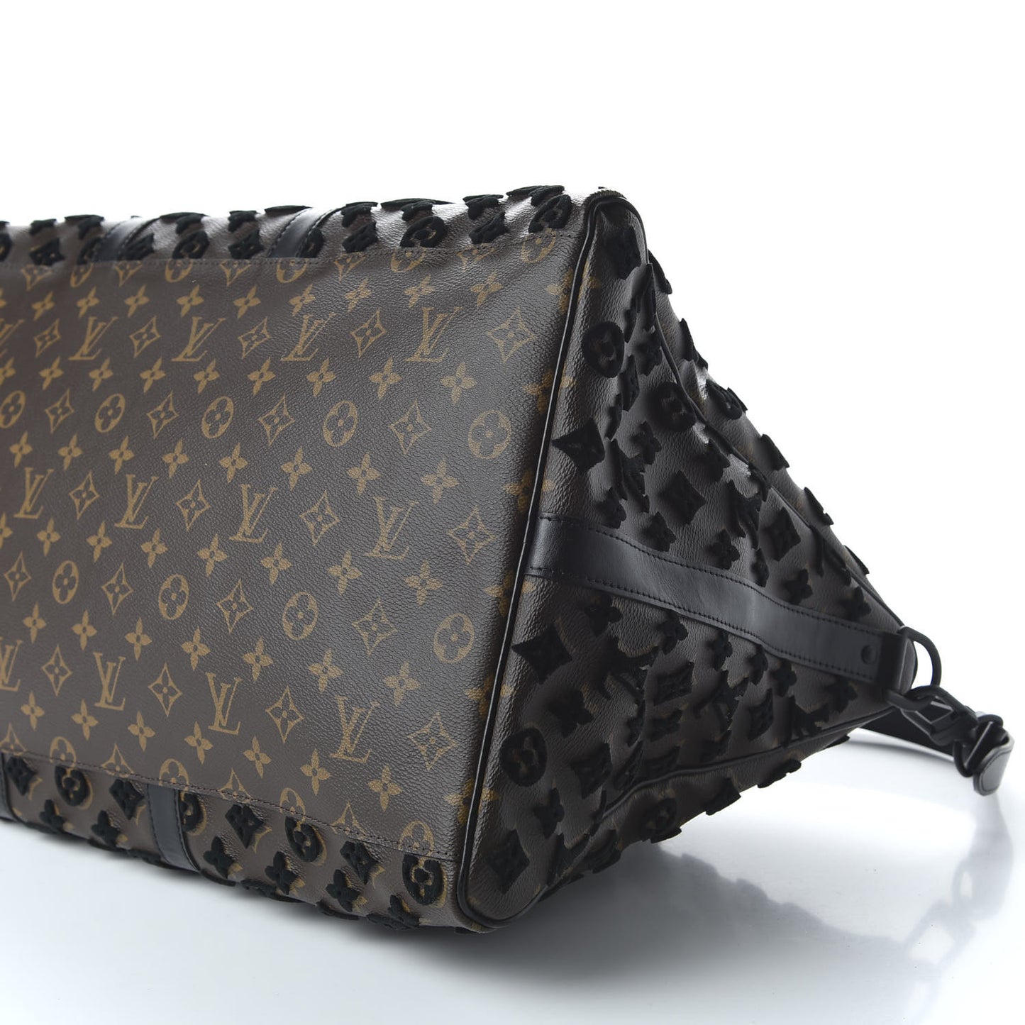 Monogram Tuffetage Keepall Triangle Bandouliere 50 Black