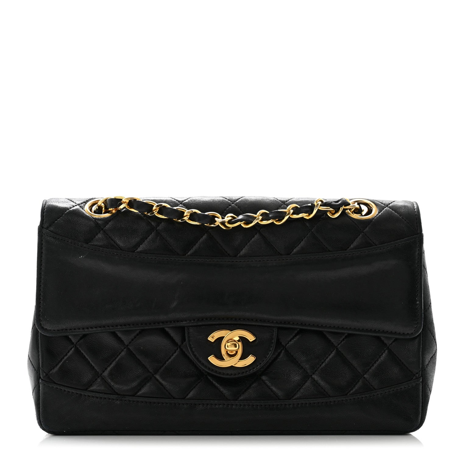 Chanel Lambskin Quilted Small Single Flap Black 1 of 15