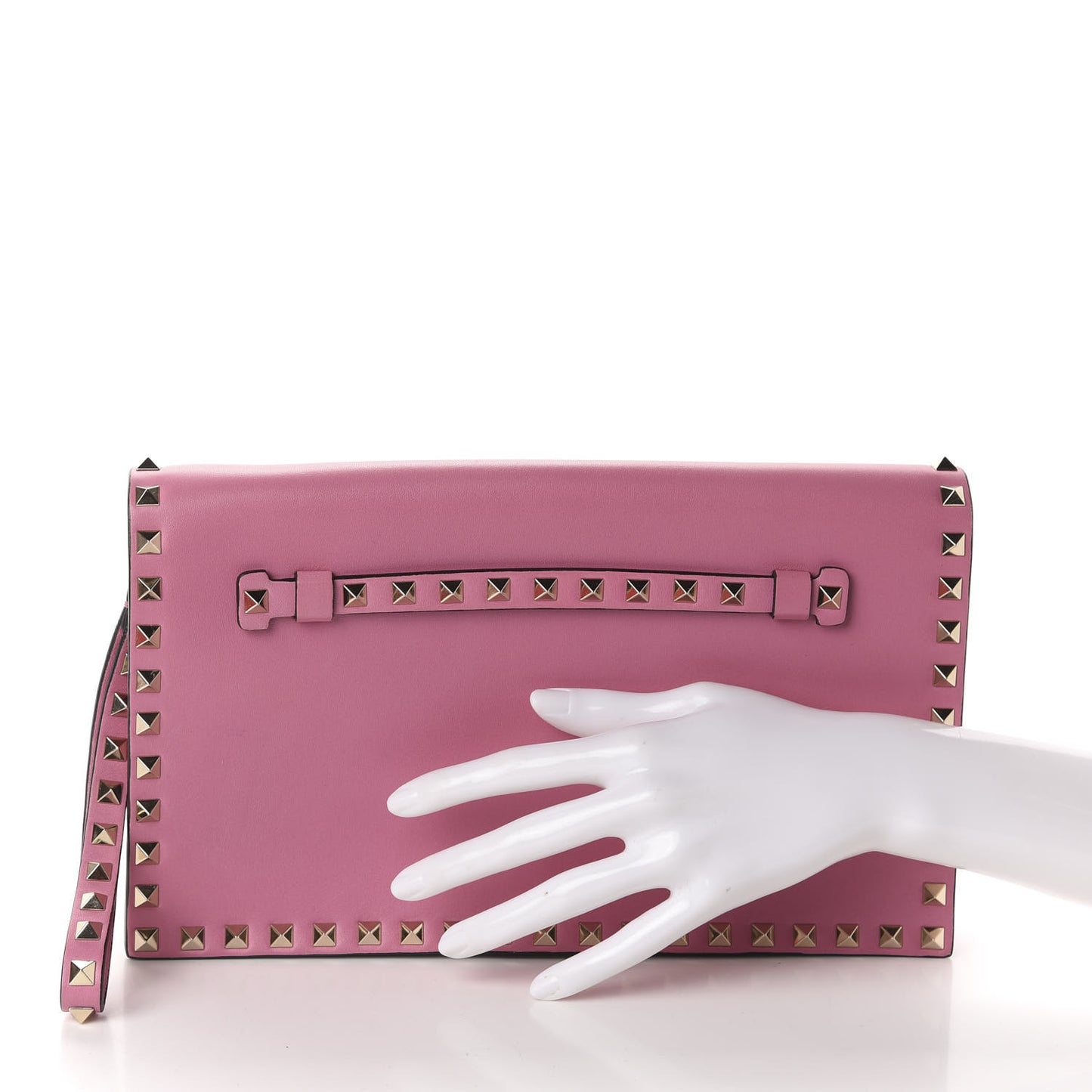 Nappa Rockstud Wristlet Clutch Ninphea
