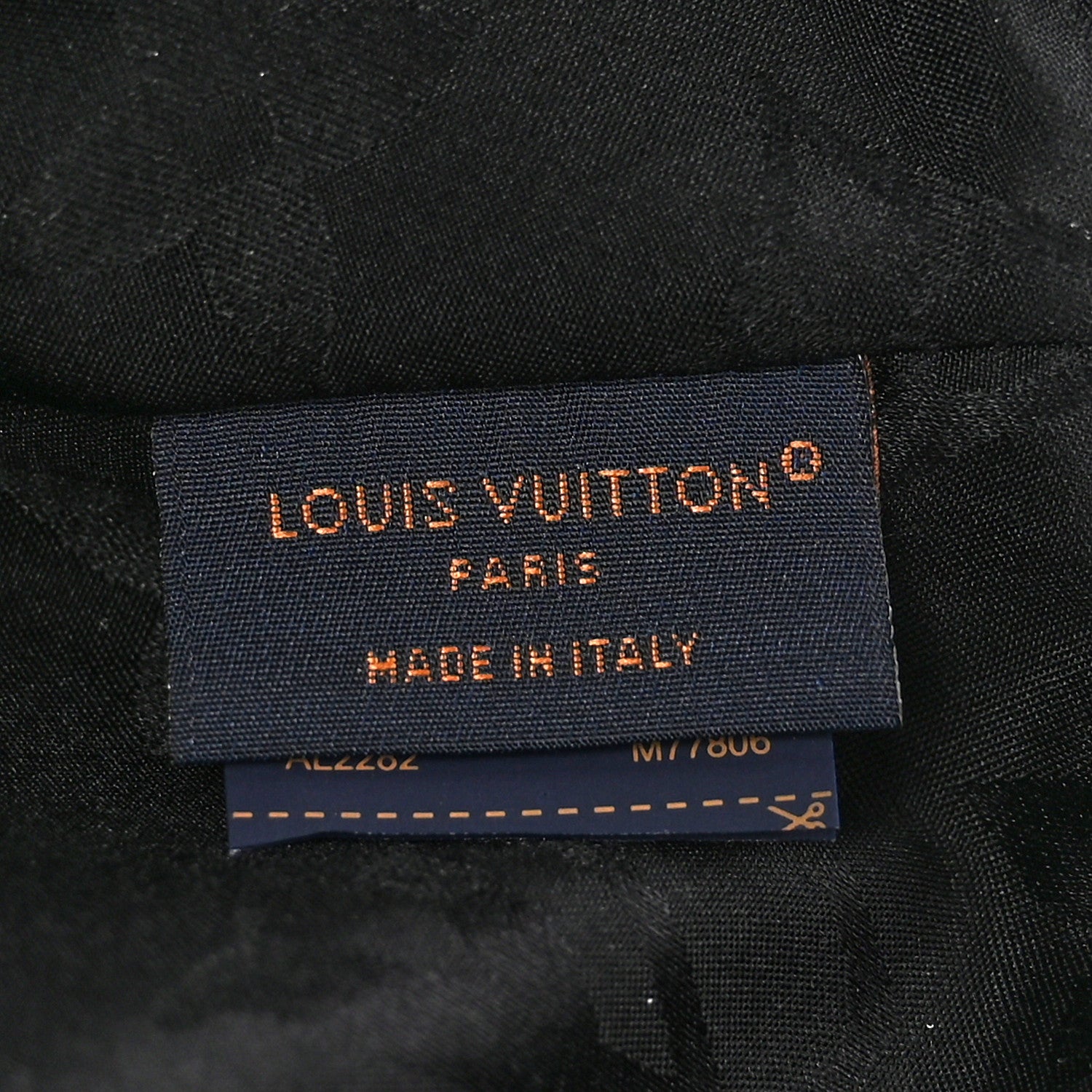 Louis Vuitton Monogram Cotton Jacquard Embroidered LV Day Cap M Black 8 of 8