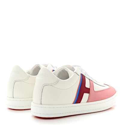 Hermes Epsom Womens Boomerang Sneakers 36.5 Multicolor Rose Pale 4 of 9