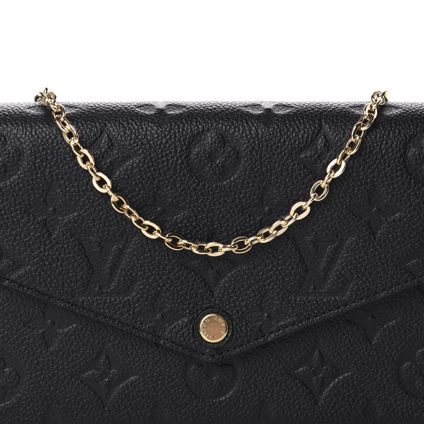 Empreinte Pochette Felicie Chain Wallet Black
