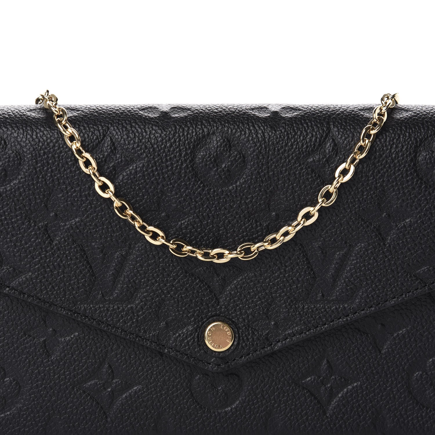 Louis Vuitton Empreinte Pochette Felicie Chain Wallet Black 10 of 10