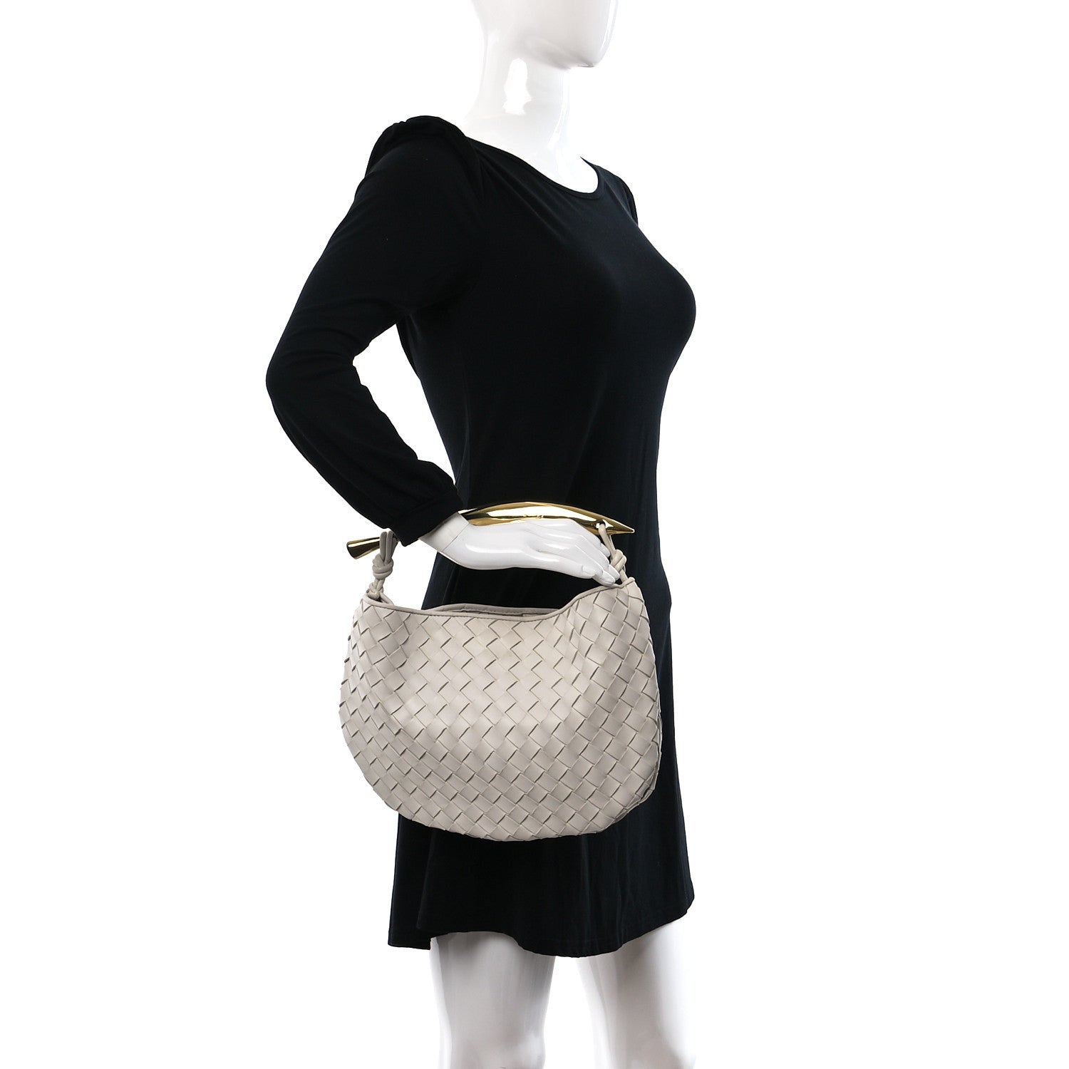 Bottega Veneta Nappa Intrecciato Sardine Bag Chalk 2 of 12