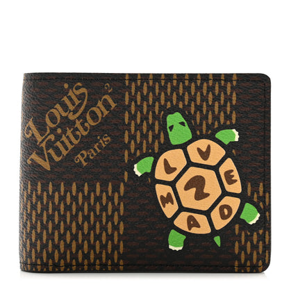 Louis Vuitton X NIGO Giant Damier Ebene Tortoise Multiple Wallet 1 of 7