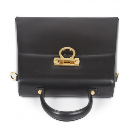 FASHIONPHILE SALVATOREFERRAGAMOLeatherKatiaBagBlack 4 of 11