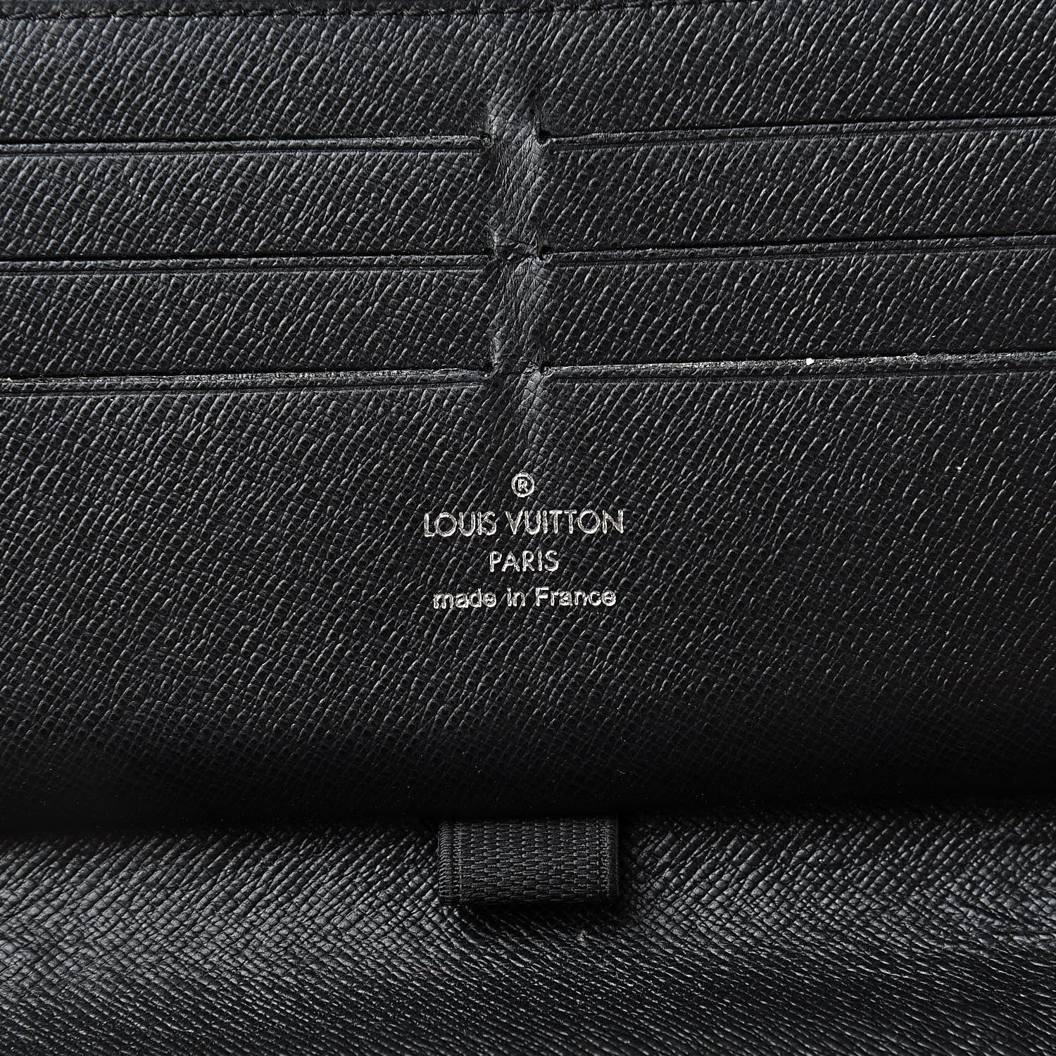 Louis Vuitton Epi Zippy Organizer Wallet Black 6 of 15