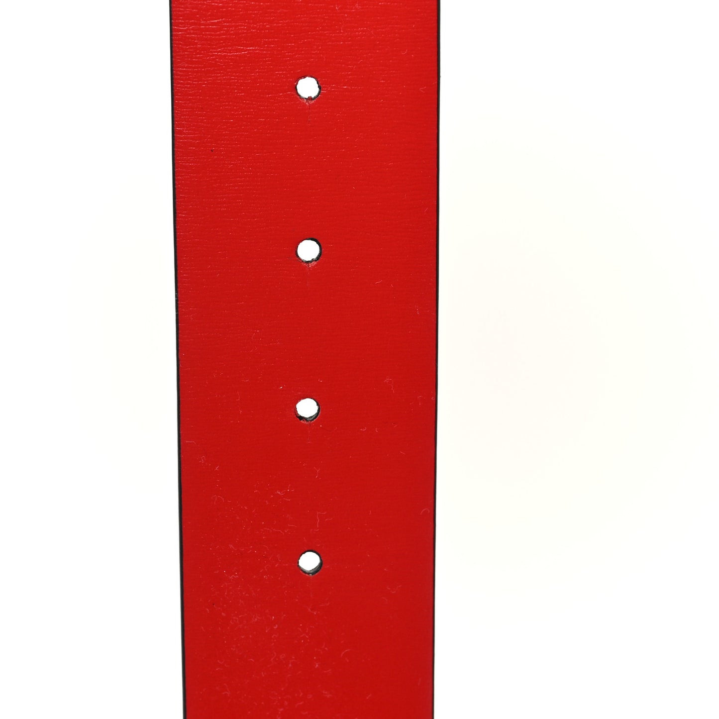 Glossy Calfskin 40mm VLogo Reversible Belt 90 36 Black Rouge Pur