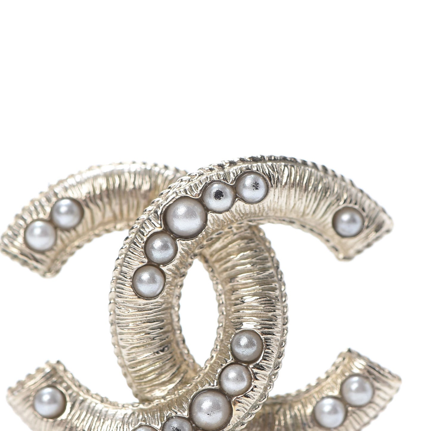 Pearl CC Earrings Gold