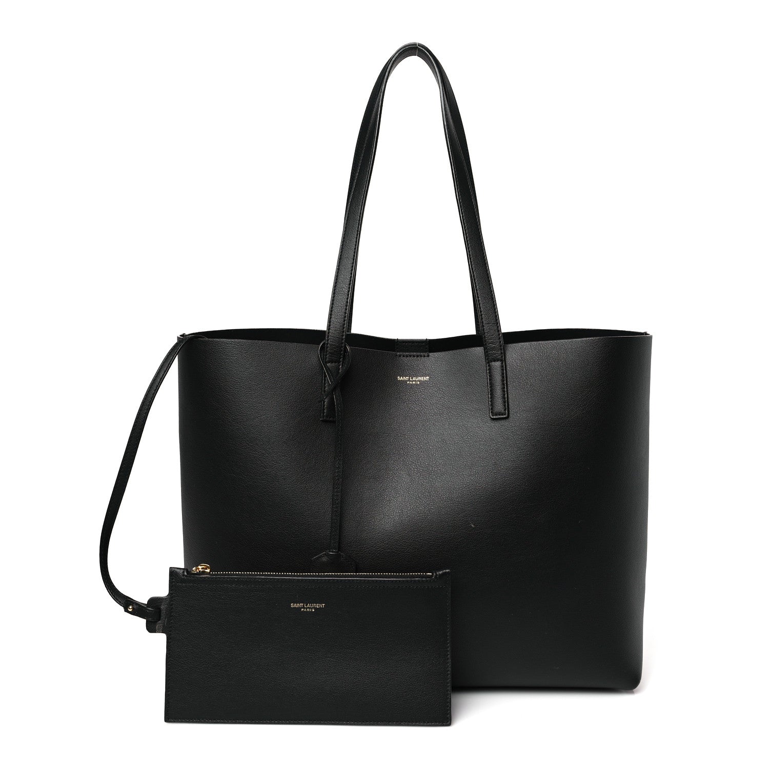 Saint Laurent Calfskin Large Shopping Tote Black 1 of 11