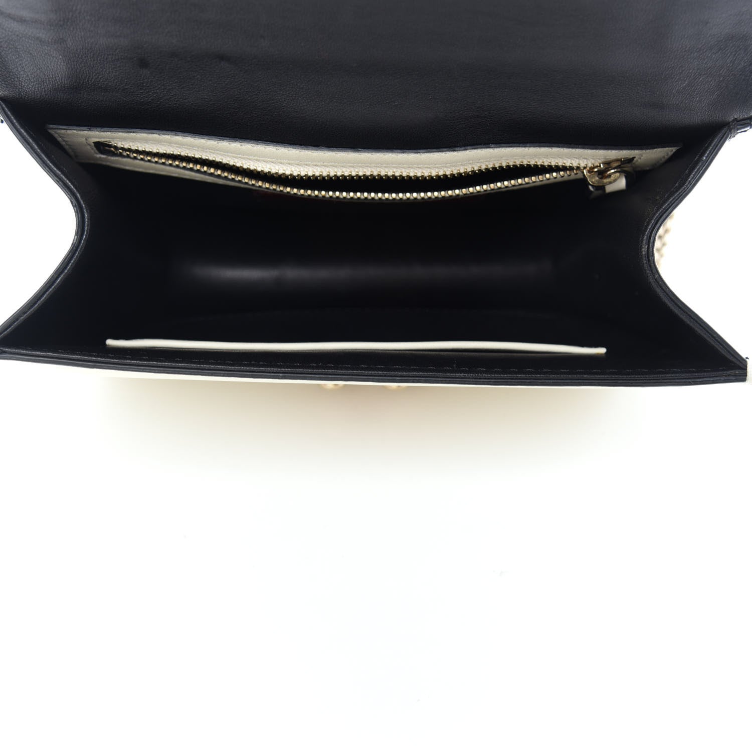 Valentino Garavani Vitello Small Glam Lock Rockstud Flap Black Light Ivory 5 of 12