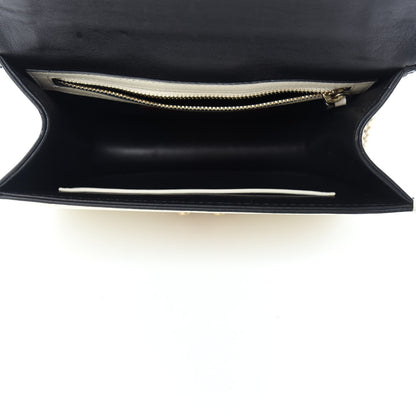 Valentino Garavani Vitello Small Glam Lock Rockstud Flap Black Light Ivory 5 of 12