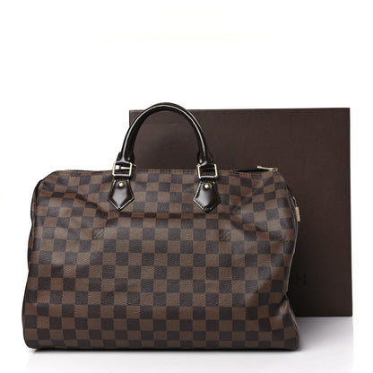Louis Vuitton Damier Ebene Speedy 35 9 of 9