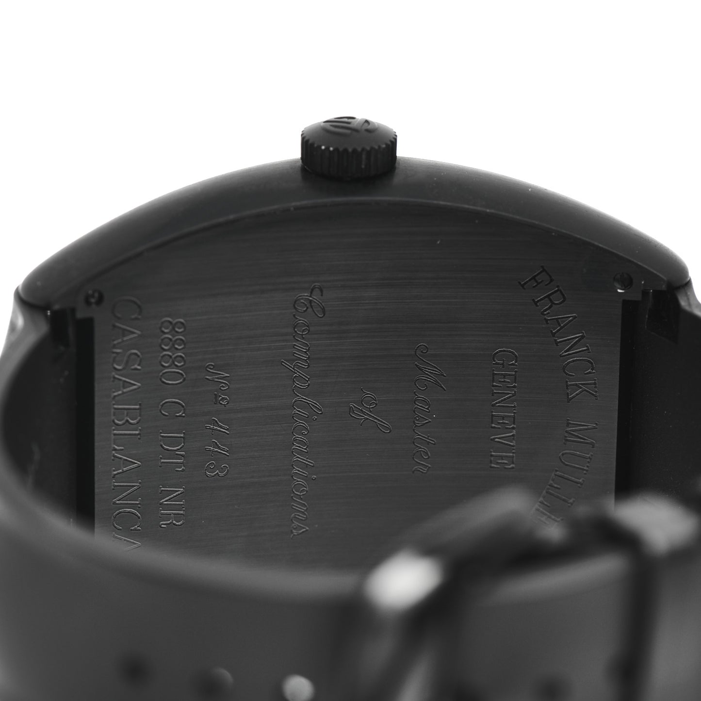 PVD Stainless Steel Rubber 39mm Casablanca Automatic Watch Black 8880CDTNR